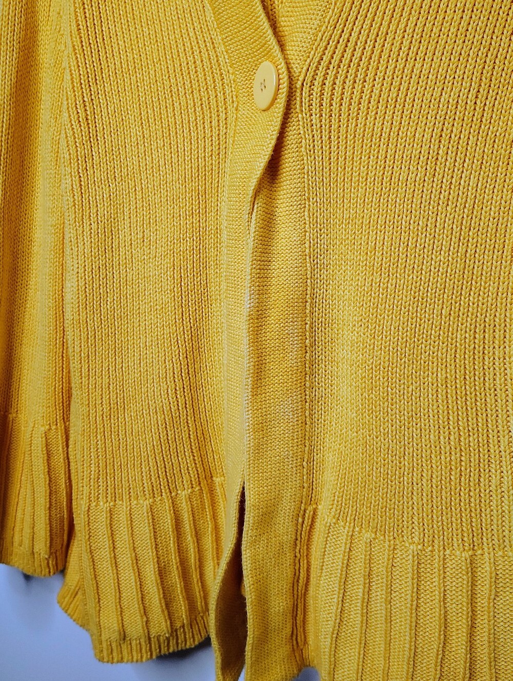 Faded Glory Yellow Hooded Knit Cardigan - Picture 5 of 5